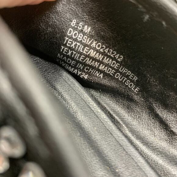 XOXO Dobsi Sz 8.5 Black Bejeweled Rhinestone Ballet Flats Skimmers Shoes - Picture 6 of 8